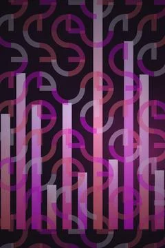 Abstract Geometric Pattern Dark Background Stock Photos