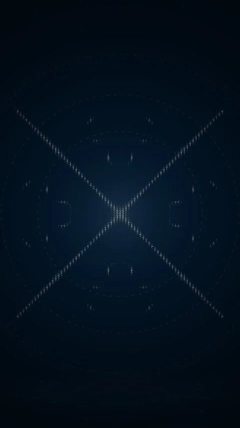 Abstract Geometric Pattern on Dark Blue Background Stock Footage 347698321