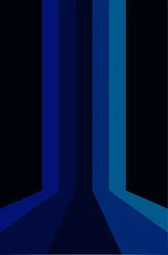 Abstract geometric pattern with dark blue and black vertical stripes イラスト素材
