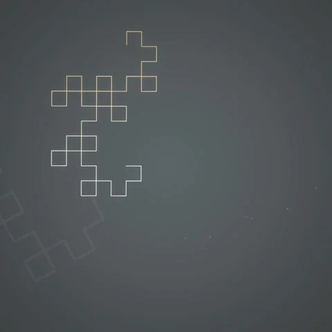 Abstract Geometric Pattern on Dark Gray Background with Particles Stock Footage 347804046