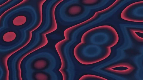 Abstract Geometric Pattern in Deep Blue and Red Moving Symmetrical Design Stock Footage 328299148