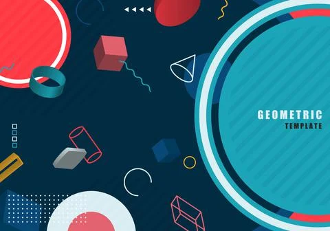 Abstract geometric pattern design artwork template. Stock Illustration