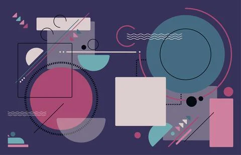 Abstract geometric pattern design of decorative artwork. Stock-Illustration