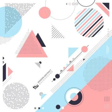 Abstract of geometric pattern design with elements decoration artwork. イラスト素材