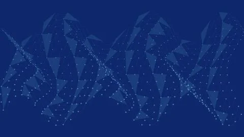 Abstract geometric pattern design with interconnected triangular shapes and.. イラスト素材