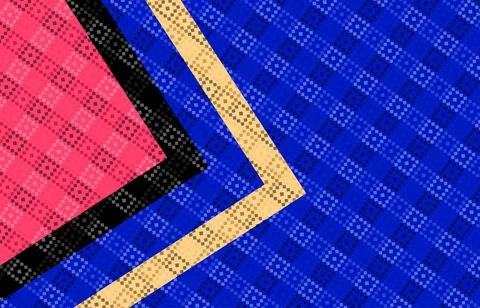 Abstract Geometric Pattern With Diagonal Chevron Stripes and Colorful Pixel.. イラスト素材