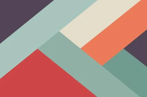 Abstract geometric pattern with diagonal lines and muted color blocks Stock Illustration