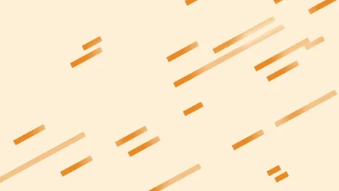 Abstract Geometric Pattern with Diagonal Orange Lines on Beige Background Vídeo Stock 341926556