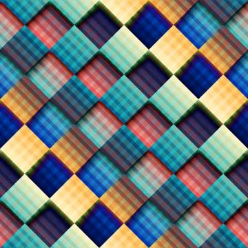 Abstract geometric pattern with diagonal plaid. イラスト素材
