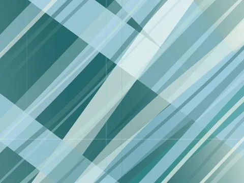 Abstract geometric pattern with diagonal teal and light-blue stripes, creat.. Illustrazione stock