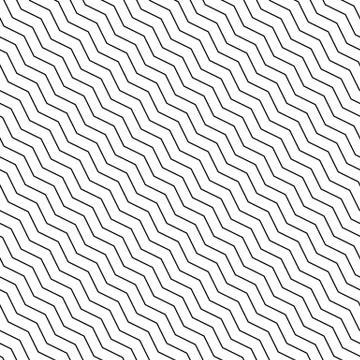 Abstract geometric pattern with diagonal zigzag lines. Can be repeated. Illustrazione stock