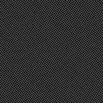 Abstract geometric pattern with diagonal zigzag lines. Can be repeated. Stock Illustration