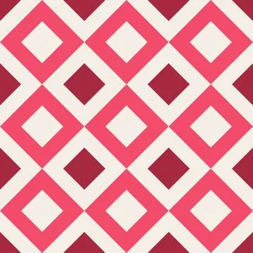 Abstract geometric pattern, diamond shape, red color seamless illustration .. Stock Illustration