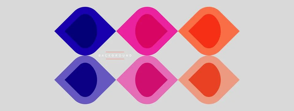 Abstract geometric pattern. Diamonds overlap, creating vibrant color gradient Stock-Illustration