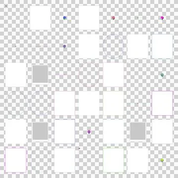 Abstract Geometric Pattern: A diverse grid of minimalist shapes, lines, and.. 스톡 일러스트