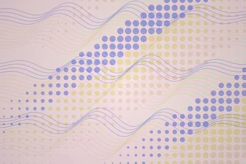 Abstract geometric pattern with dots and lines in pastel colors Stock Photos