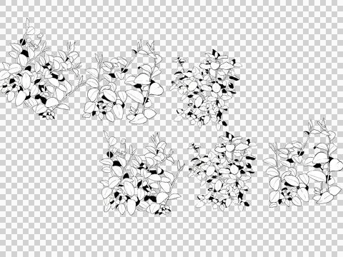 Abstract geometric pattern with dots and lines isolated on transparent back.. 스톡 사진