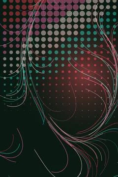 Abstract Geometric Pattern with Dots and Lines Stock Photos