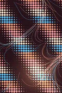 Abstract Geometric Pattern with Dots and Lines Stock Photos
