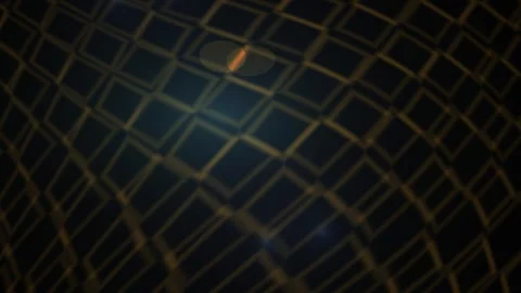 Abstract Geometric Pattern with Dynamic Light Reflections and Dark Textures. Stock Footage 341788265