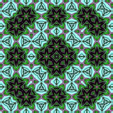 Abstract geometric pattern in ethnic style . Tile background, carpet motif Stock Illustration