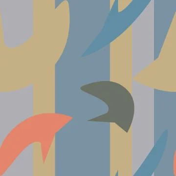 Abstract geometric pattern expressive shape ornaments graphical design Illustrazione stock