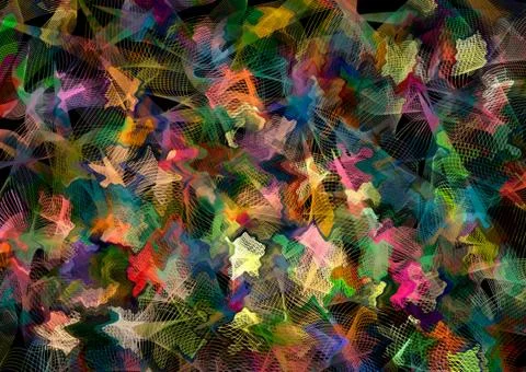 Abstract geometric pattern with fabric texture Stock Illustration