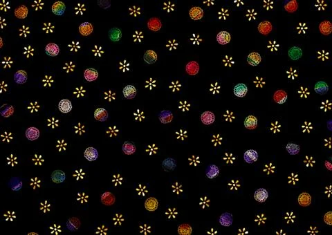 Abstract geometric pattern with fabric texture Stock Illustration