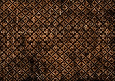 Abstract geometric pattern with fabric texture Stock Illustration