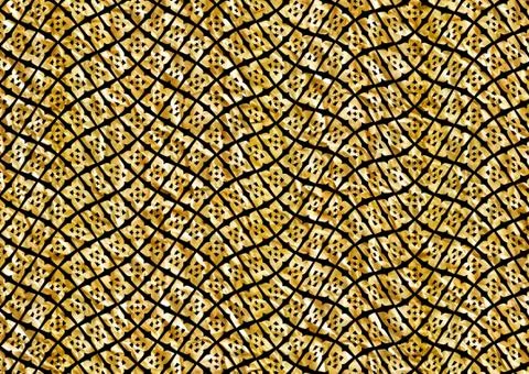 Abstract geometric pattern with fabric texture Stock Illustration