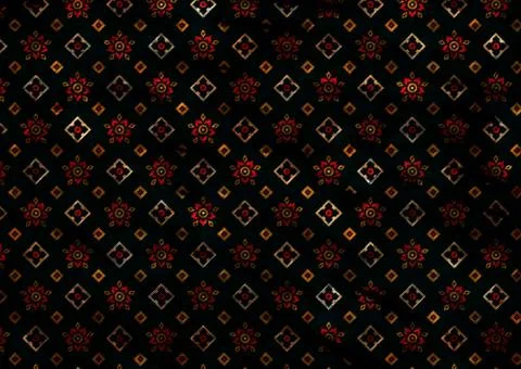 Abstract geometric pattern with fabric texture Stock Illustration