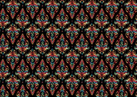 Abstract geometric pattern with fabric texture Stock Illustration