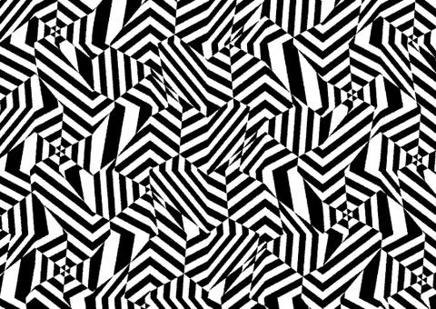 Abstract geometric pattern with fabric texture Stock Illustration