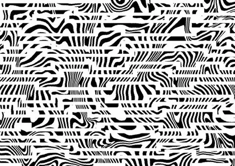 Abstract geometric pattern with fabric texture Stock Illustration