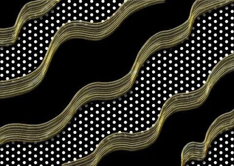 Abstract geometric pattern with fabric texture Stock Illustration