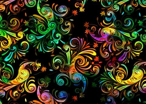 Abstract geometric pattern with fabric texture Stock Illustration