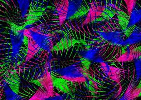 Abstract geometric pattern with fabric texture Stock Illustration