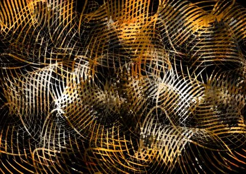 Abstract geometric pattern with fabric texture Stock Illustration