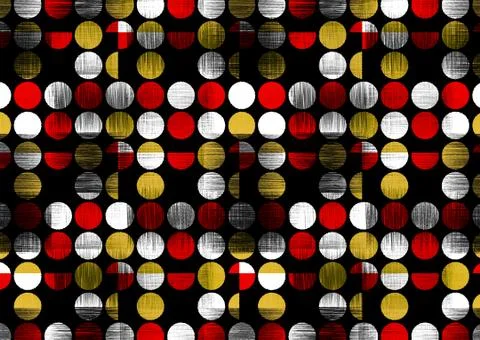 Abstract geometric pattern with fabric texture Stock Illustration