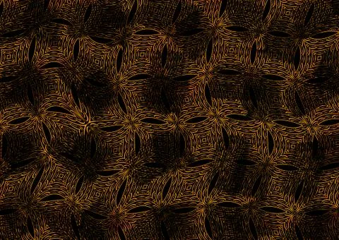 Abstract geometric pattern with fabric texture Stock Illustration