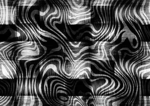 Abstract geometric pattern with fabric texture Stock Illustration