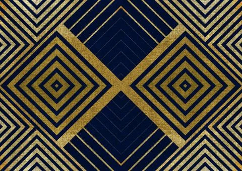 Abstract geometric pattern with fabric texture Stock Illustration