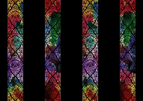 Abstract geometric pattern with fabric texture Stock Illustration