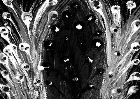 Abstract geometric pattern with fabric texture Stock Illustration