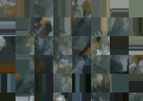 Abstract geometric pattern with fabric texture Stock Illustration