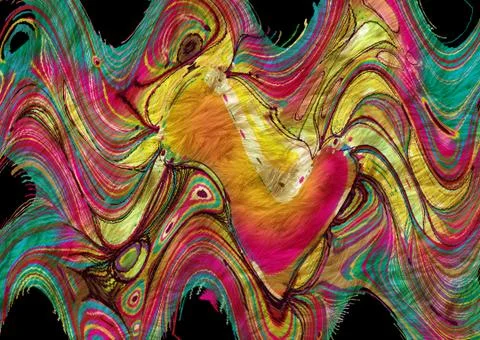 Abstract geometric pattern with fabric texture Stock Illustration