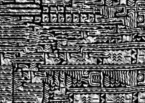 Abstract geometric pattern with fabric texture Stock Illustration