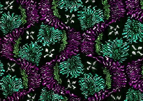 Abstract geometric pattern with fabric texture Stock Illustration