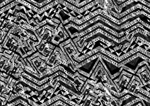 Abstract geometric pattern with fabric texture Stock Illustration