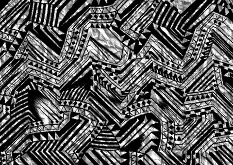 Abstract geometric pattern with fabric texture Stock Illustration